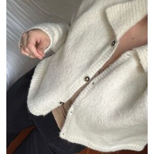 OZMA The Penny Cardigan Ivory Cream Small